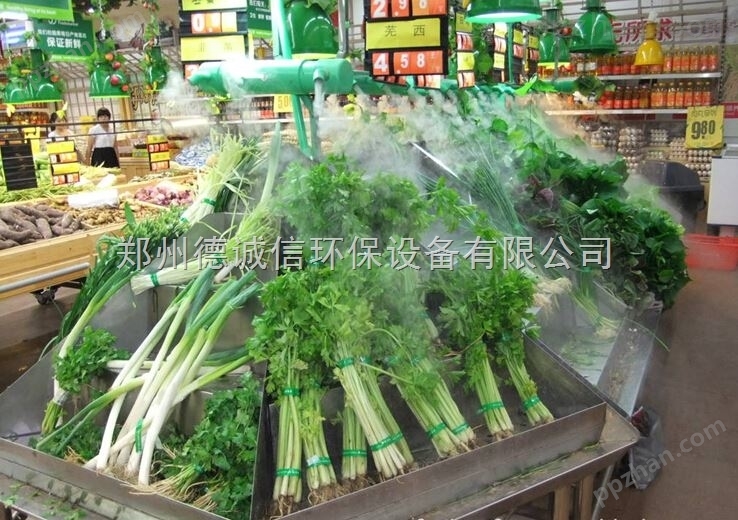 超市蔬菜架喷雾增湿系统控制多大面积